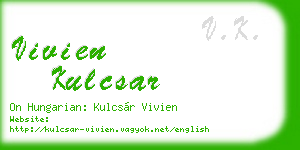 vivien kulcsar business card