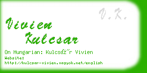 vivien kulcsar business card